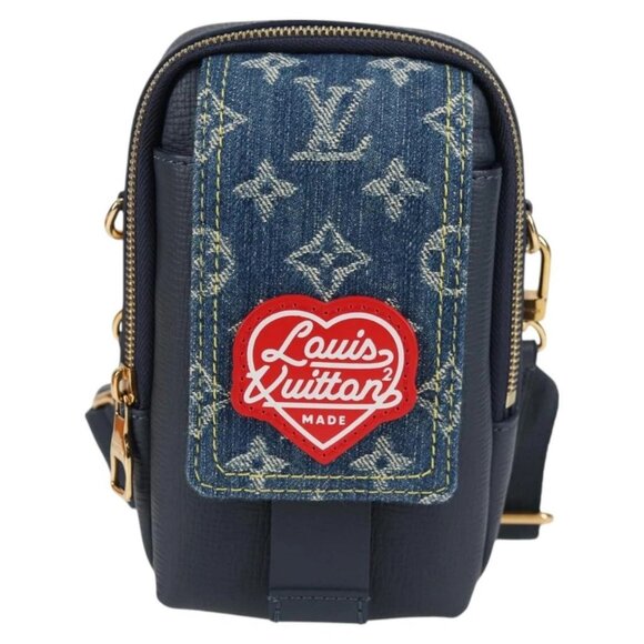 LOUIS VUITTON LV Squared Double Phone Pouch Blue - Picture 7 of 15